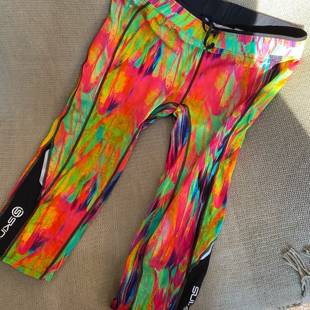 Skins A200 Cropped Compression Leggings